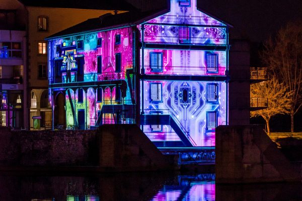 La médiathèque de Brives-Charensac mise en lumière lors des animations "Puy de Lumière.